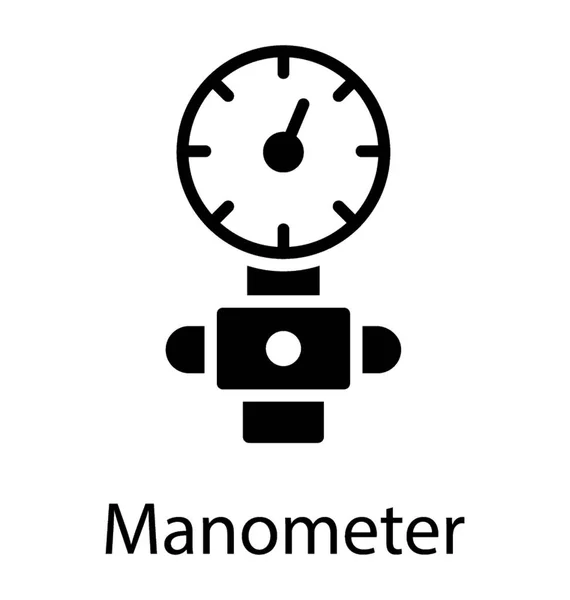 Manometer Device Measure Pressures — Stock Vector