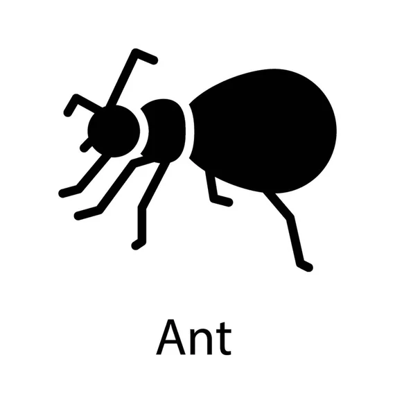 Pequeno Inseto Com Pernas Pequenas Retratando Formigas — Vetor de Stock