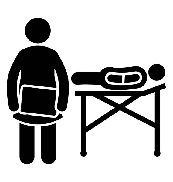 An urgent care patient in a hospital for emergency care