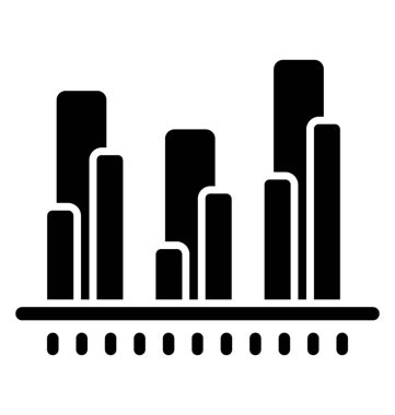 Dikey çubuk grafik grafik gösterimi, bu bir çizgi grafik olarak da adlandırılan 