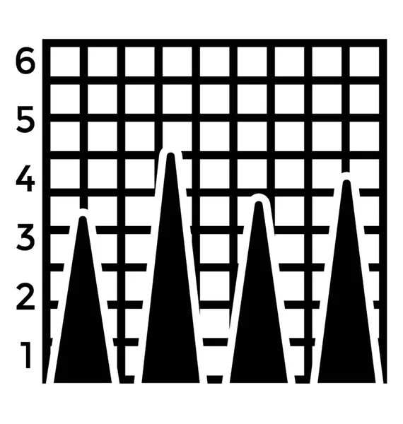 Triângulo Forma Gráfico Como Uma Pirâmide Retratando Gráfico Pirâmide — Vetor de Stock