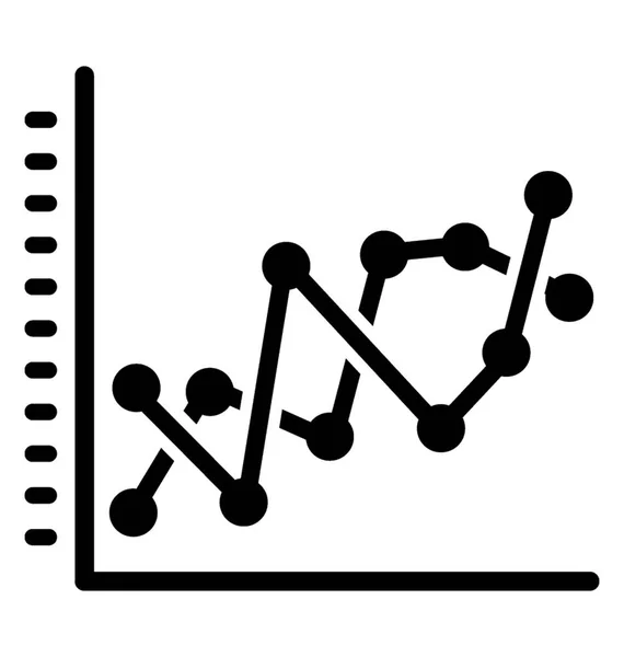 Hitos Gráfico Líneas Que Simboliza Tabla Control — Archivo Imágenes Vectoriales