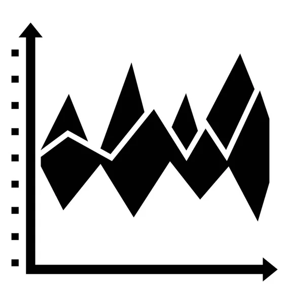 Eine Grafische Anwendung Des Flächendiagramms — Stockvektor
