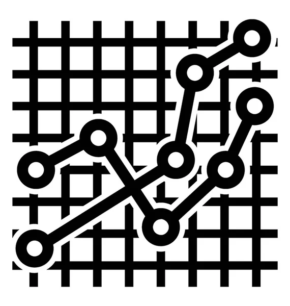 Milestones Line Graph Symbolizing Control Chart Stock Vector by ...
