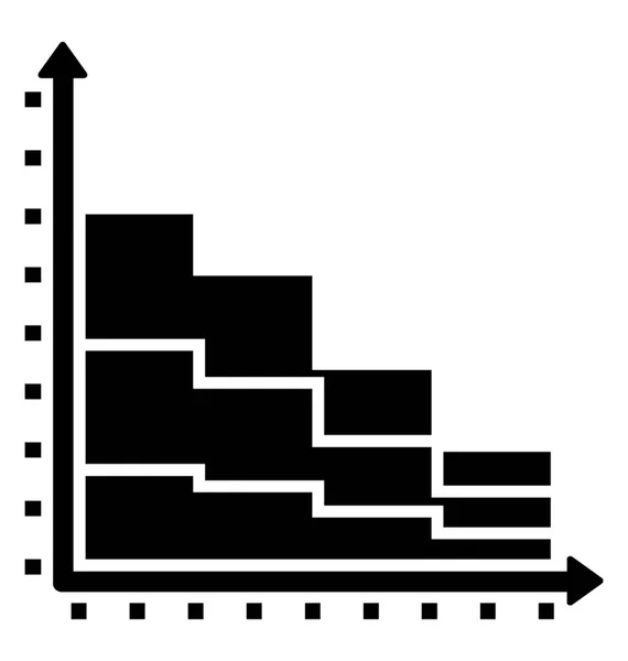 Een Laagdiagram Een Grafiek Die Het Concept Van Gebiedskaart Toont — Stockvector