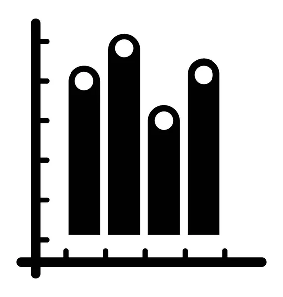 Representação Gráfica Gráfico Barras Vertical Vezes Chamado Gráfico Linha — Vetor de Stock