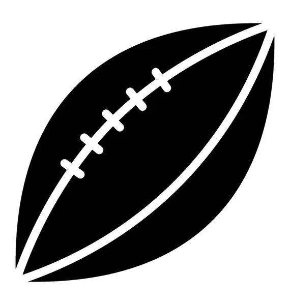 Una Pelota Rugby Ovalada — Archivo Imágenes Vectoriales