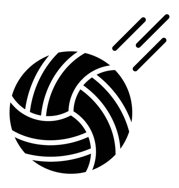 Diseño Icono Simple Voleibol — Vector de stock