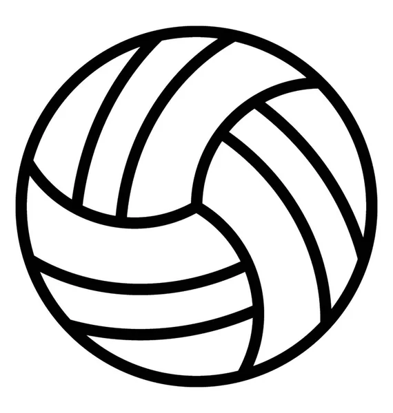 Diseño Icono Simple Voleibol — Vector de stock