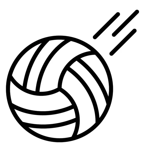 Diseño Icono Simple Voleibol — Vector de stock