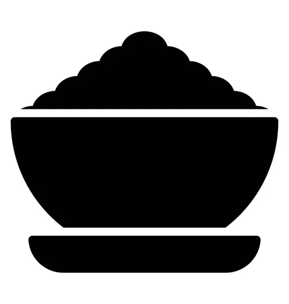 Food Bowl Depicting Thai Rice — Stock Vector