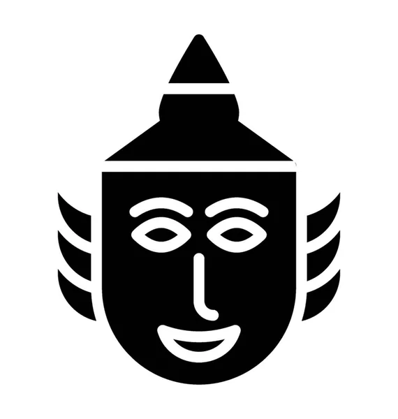 Masque Visage Pour Thailand Festival Culturel Bun Luang — Image vectorielle