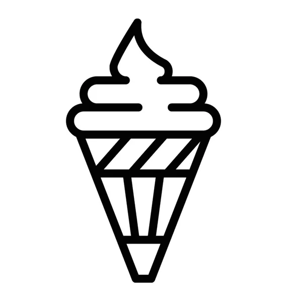 Frozen Dessert Ice Cream — Stock Vector