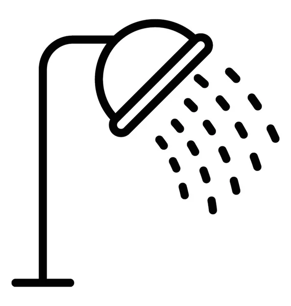 Rain Shower Showing Bath Concept — Stockvector