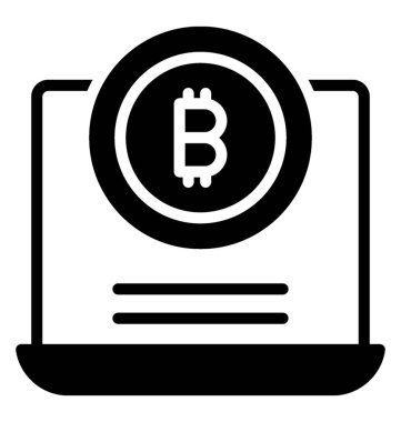 Bitcoin web web sayfası simgesini Bitcoin simgesi ile damgalı anısına