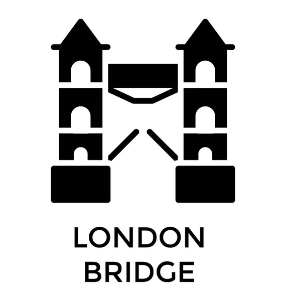Ponte Bonita Londres Conhecida Como Ponte Torre — Vetor de Stock
