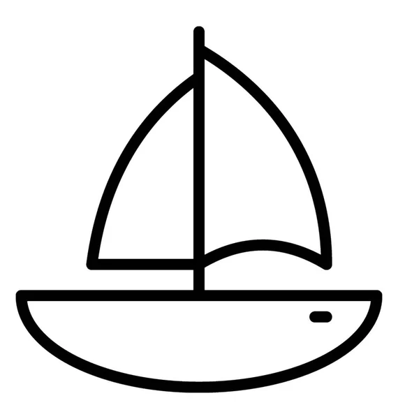 Une Motomarine Pour Voyage Promenade Nautique Bateau — Image vectorielle