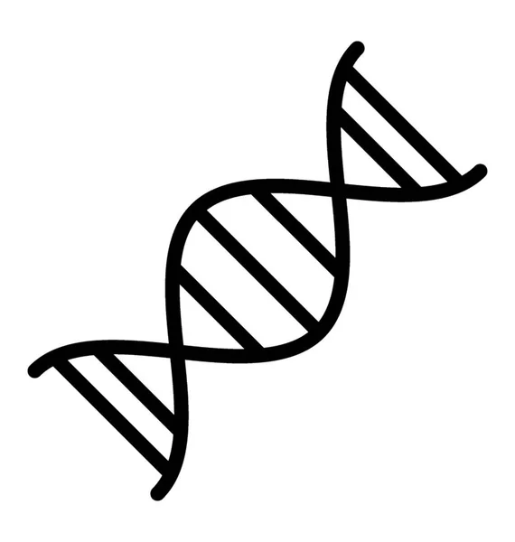 Célula Genética Como Hilo Zig Zag Conocido Como Adn — Vector de stock