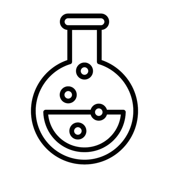 填充液体的化学瓶 — 图库矢量图片