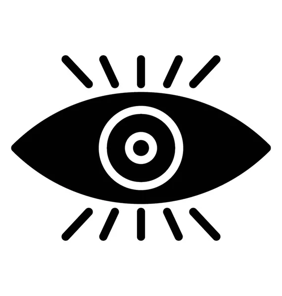 Ögat Symbolen För Övervakning Ikonen — Stock vektor