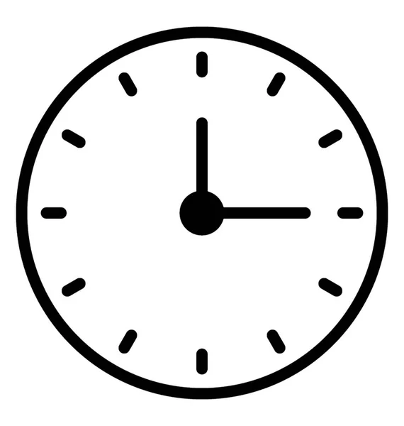 Horloge Accrocher Mur Icône Horloge Murale — Image vectorielle