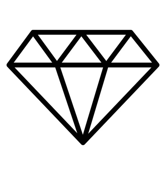 Diamante Simbolizando Qualidade Premium — Vetor de Stock