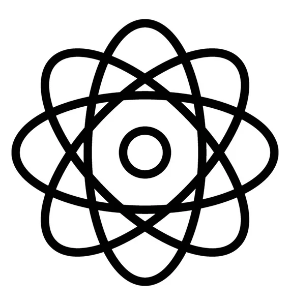 Sistema Atômico Que Representa Símbolo Ciência —  Vetores de Stock