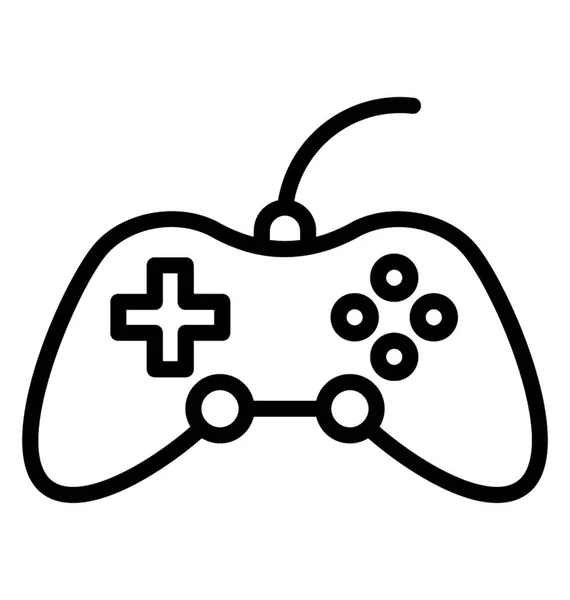 Video Oyun Konsolu Gamepad Simgesi — Stok Vektör