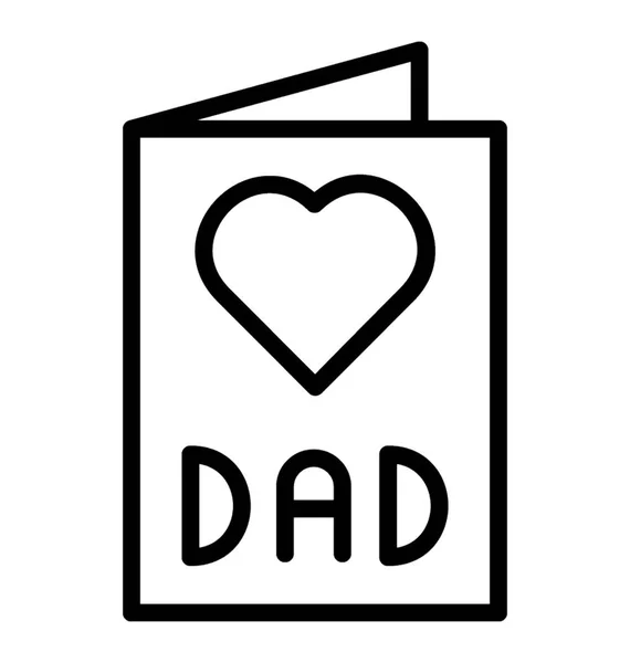 Carte Vœux Fête Des Pères — Image vectorielle