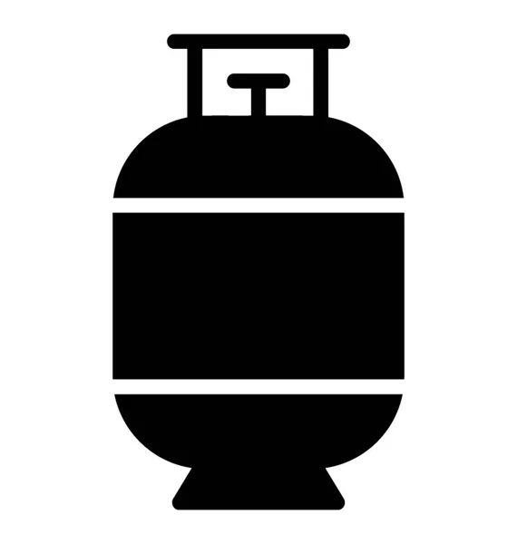 Cilinder Voor Het Opslaan Van Gassen Gasfles — Stockvector
