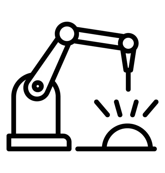 Braço Robótico Para Processos Industriais Fabricação —  Vetores de Stock