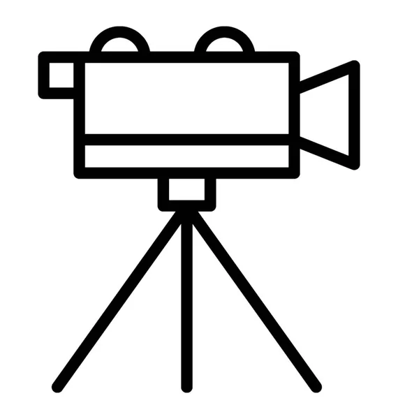 Ícone Câmera Vídeo Para Filmagem Gravação Vídeo —  Vetores de Stock