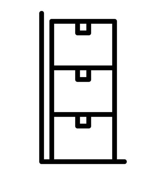 Liniensymbol Design Des Lieferpakets Logistikkonzept — Stockvektor