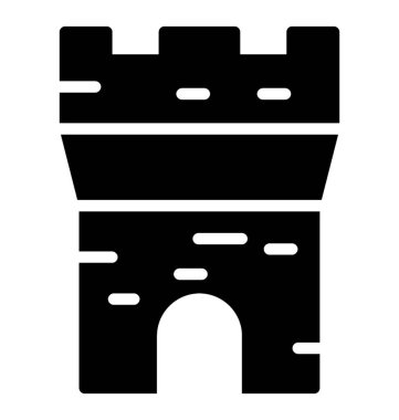 Bir tarihi yerler kale simgesi 