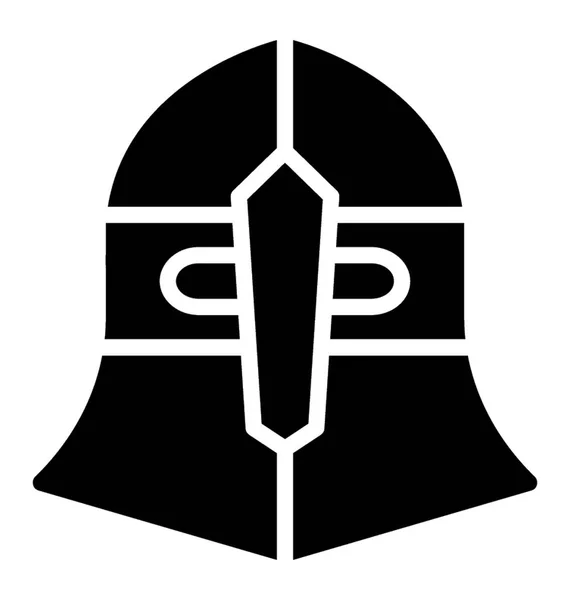 Masque Viking Icône Masque Guerrier — Image vectorielle