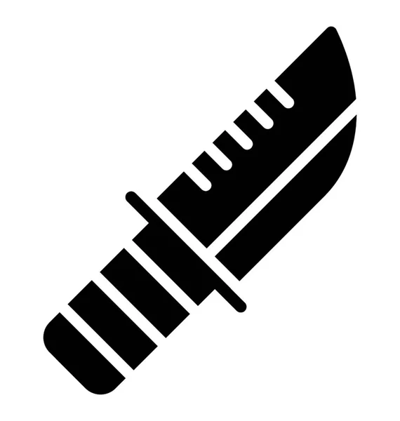 Couteau Chef Pointu Outil Main Icône Vecteur — Image vectorielle