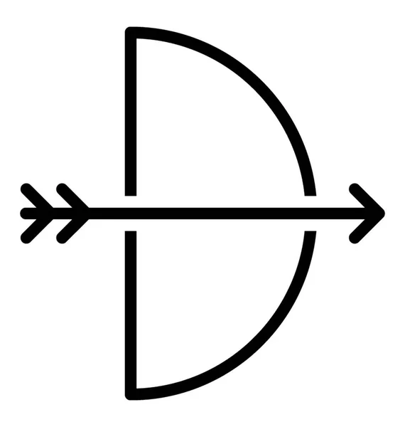 弓箭射箭靶运动符号 — 图库矢量图片