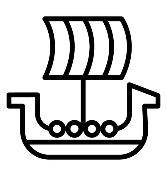 Zeilboot Zee — Stockvector