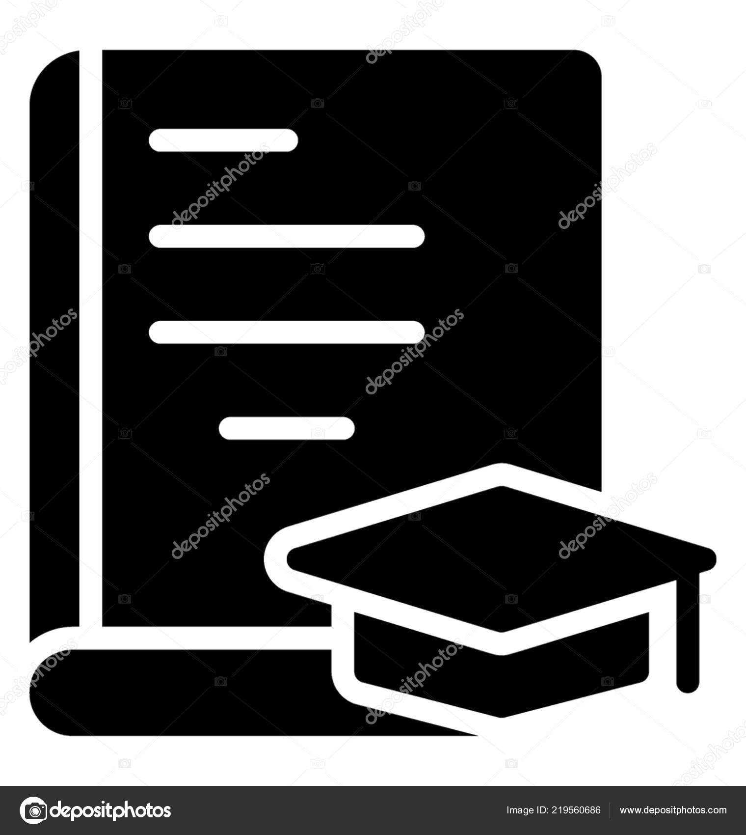 本の大学本のアイコンの上鏝板 ストックベクター C Prosymbols