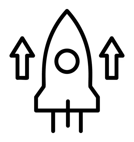 Rudal Sebagai Simbol Startup - Stok Vektor