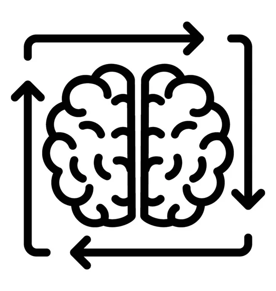 Icona Concettuale Del Brainstorming — Vettoriale Stock