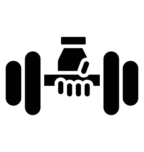 Gym Equipment Icon Design Dumbbell — Stock Vector