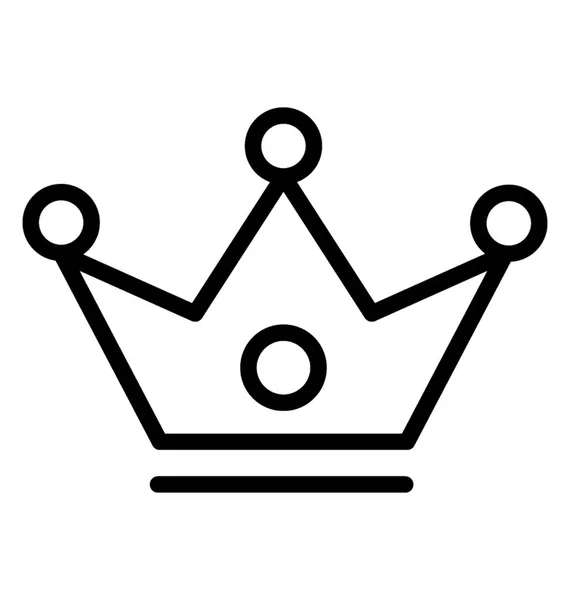 Crown Ikonen Som Premium Kvalitet Symbol — Stock vektor