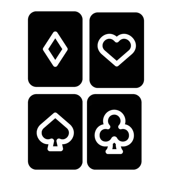 Cartes Poker Pour Jouer Poker — Image vectorielle