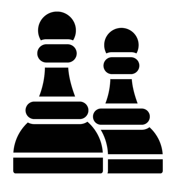 Strategiespiel Schachfiguren — Stockvektor