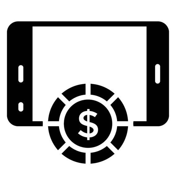 Mobilní Kasino Aplikace Mobile Poker Hrát — Stockový vektor