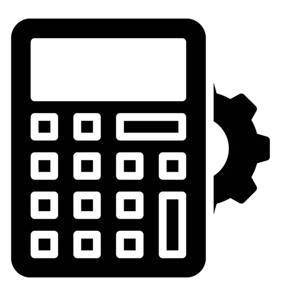 Appareil Calcul Électronique Portable Calculatrice — Image vectorielle