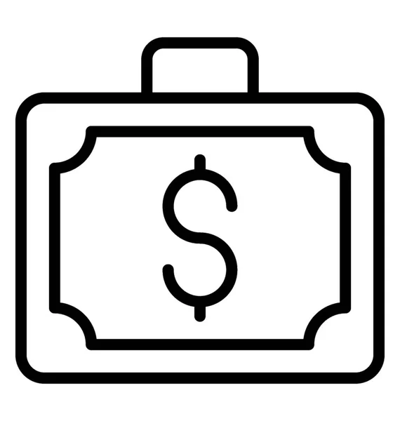 貯蓄や投資のお金の袋のシンボル — ストックベクタ