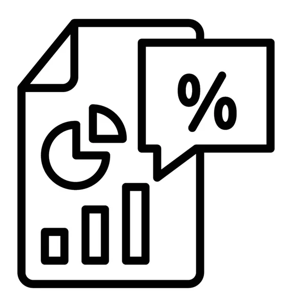 Pénzügyi Számviteli Üzleti Jelentés Üzleti Grafikon Elemzése — Stock Vector