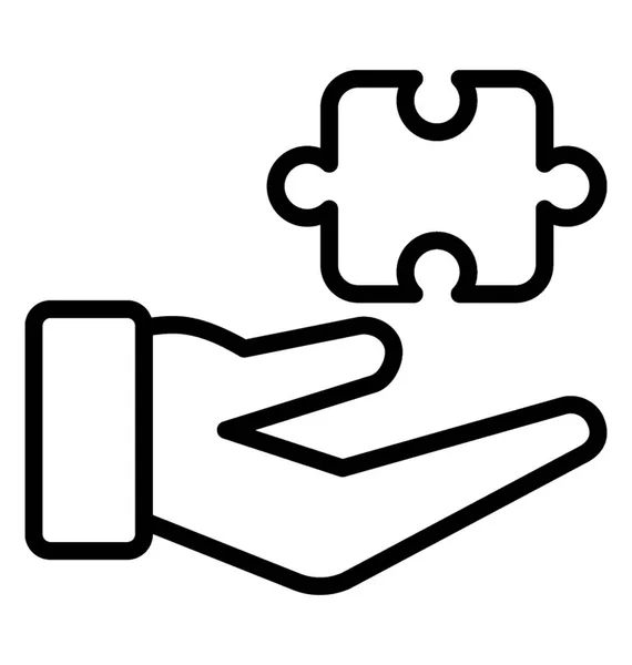 Geschäftschancen Diagramm Linie Symbol — Stockvektor